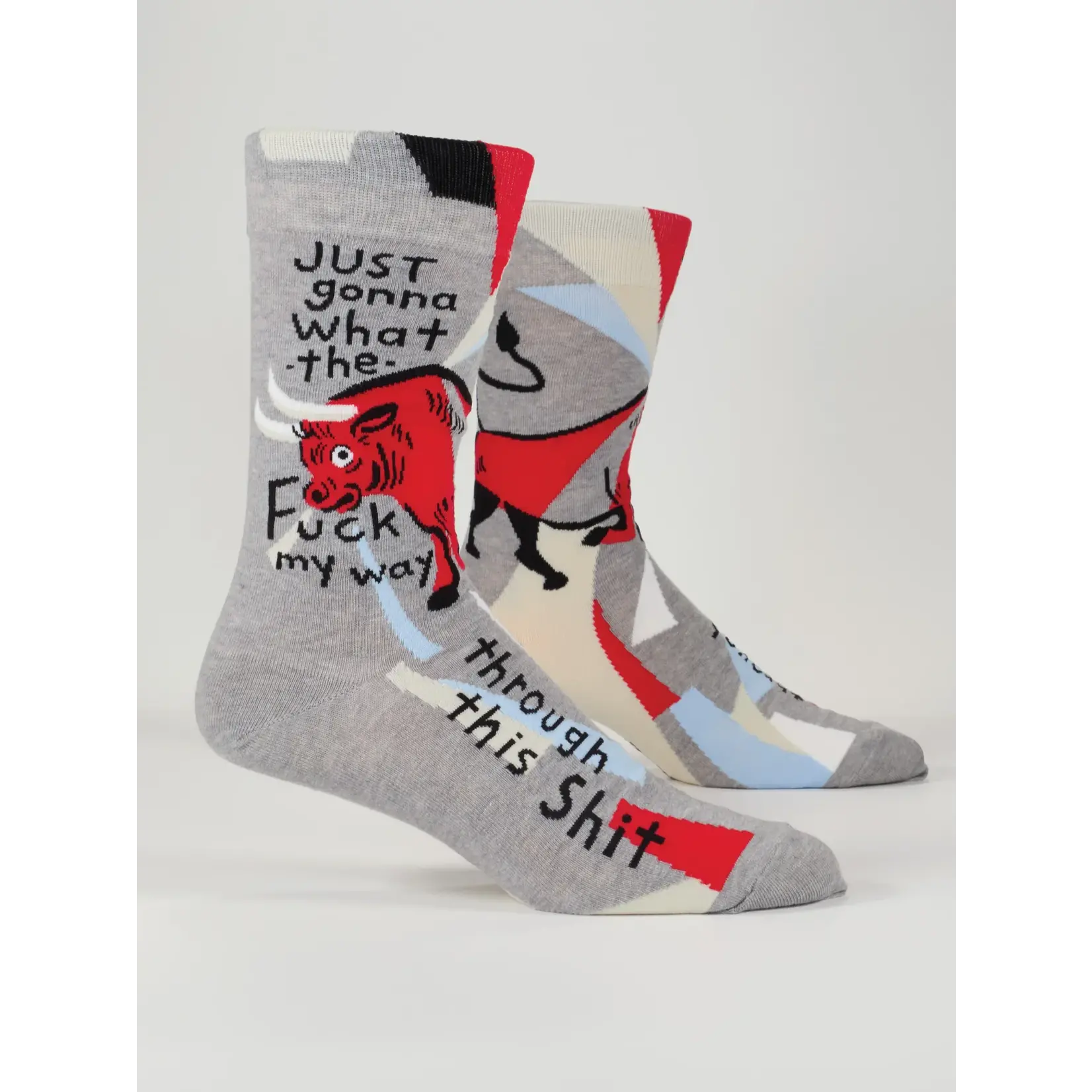 Blue Q Mens Socks - WTF My Way Through