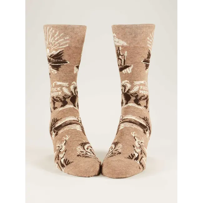 Blue Q Mens Socks - Fuck Work