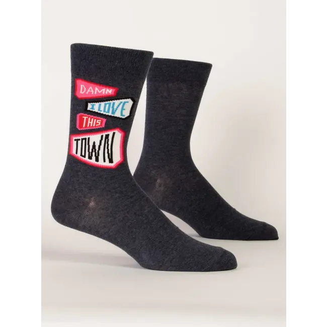 Blue Q Mens Socks - Love This Town