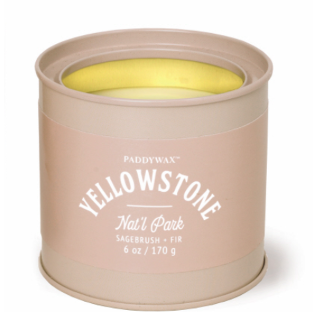 Parks Tin Candle 6oz - Yellowstone Sagebrush + Fir