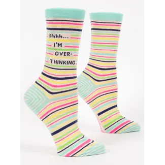 Blue Q Womens Socks - Shhh...I'm Overthinking