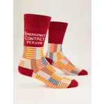 Blue Q Mens Socks - Emergency Contact