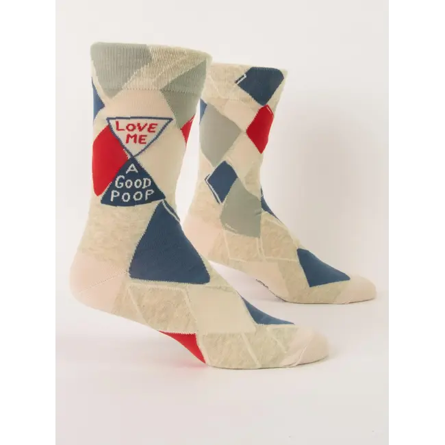 Blue Q Mens Socks - Love Me a Good Poop