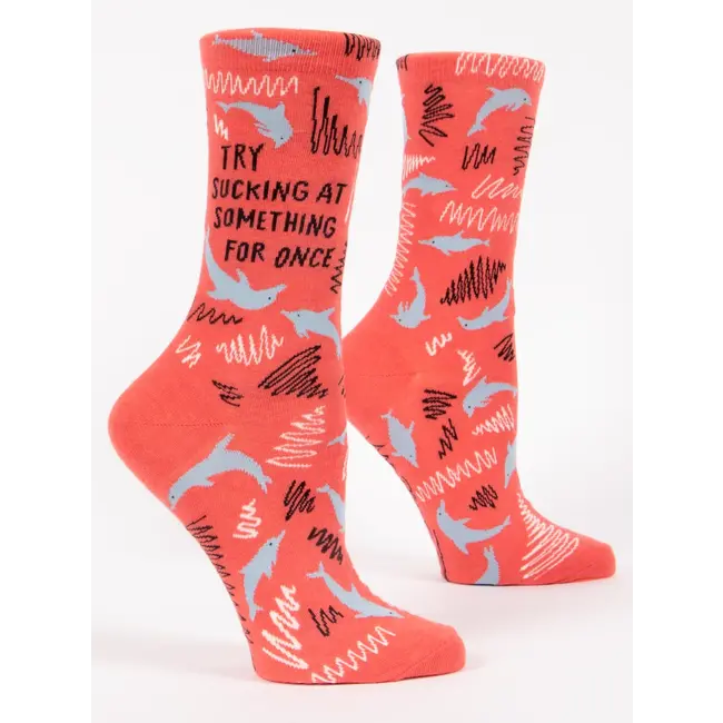 Blue Q Womens Socks - Sucking At Something