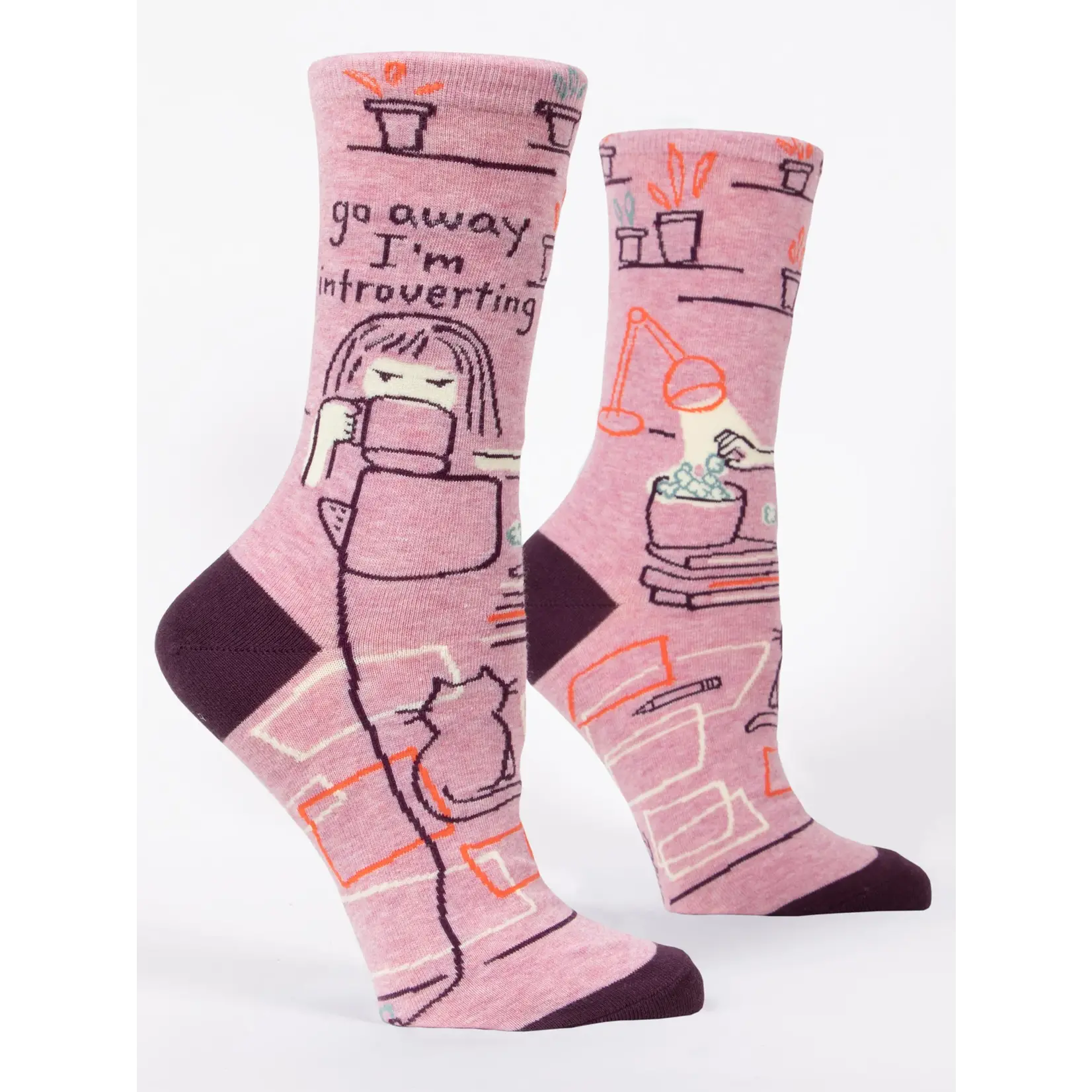 Blue Q Womens Socks - Go Away I'm Introverting