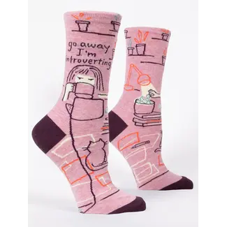 Blue Q Womens Socks - Go Away I'm Introverting