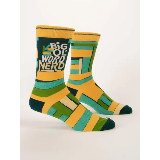 Blue Q Mens Socks - Big Ol Word Nerd