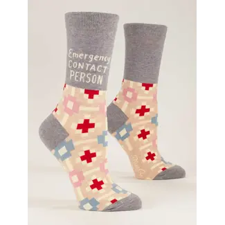 Blue Q Womens Socks - Emergency Contact