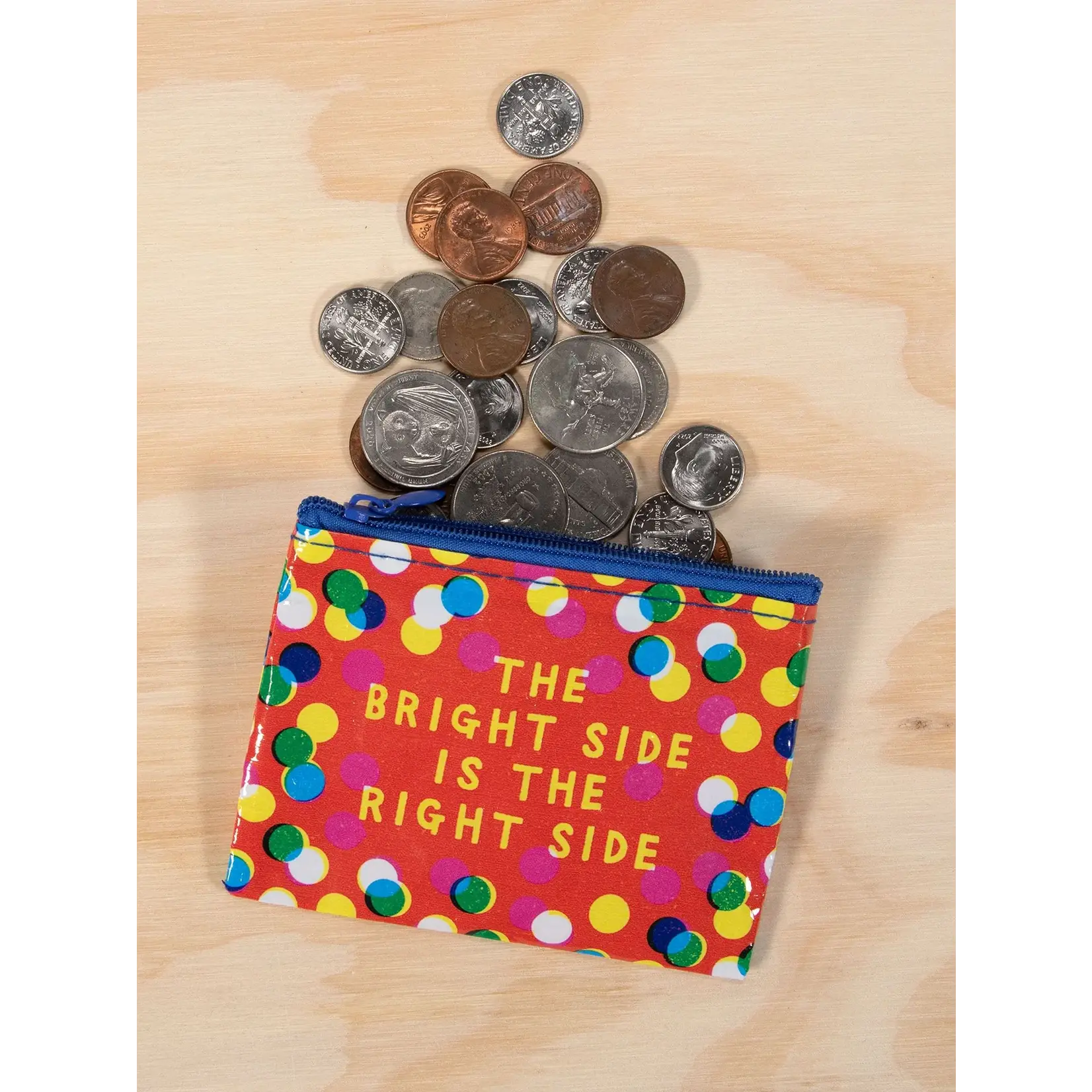 Blue Q Coin Purse - Bright Side