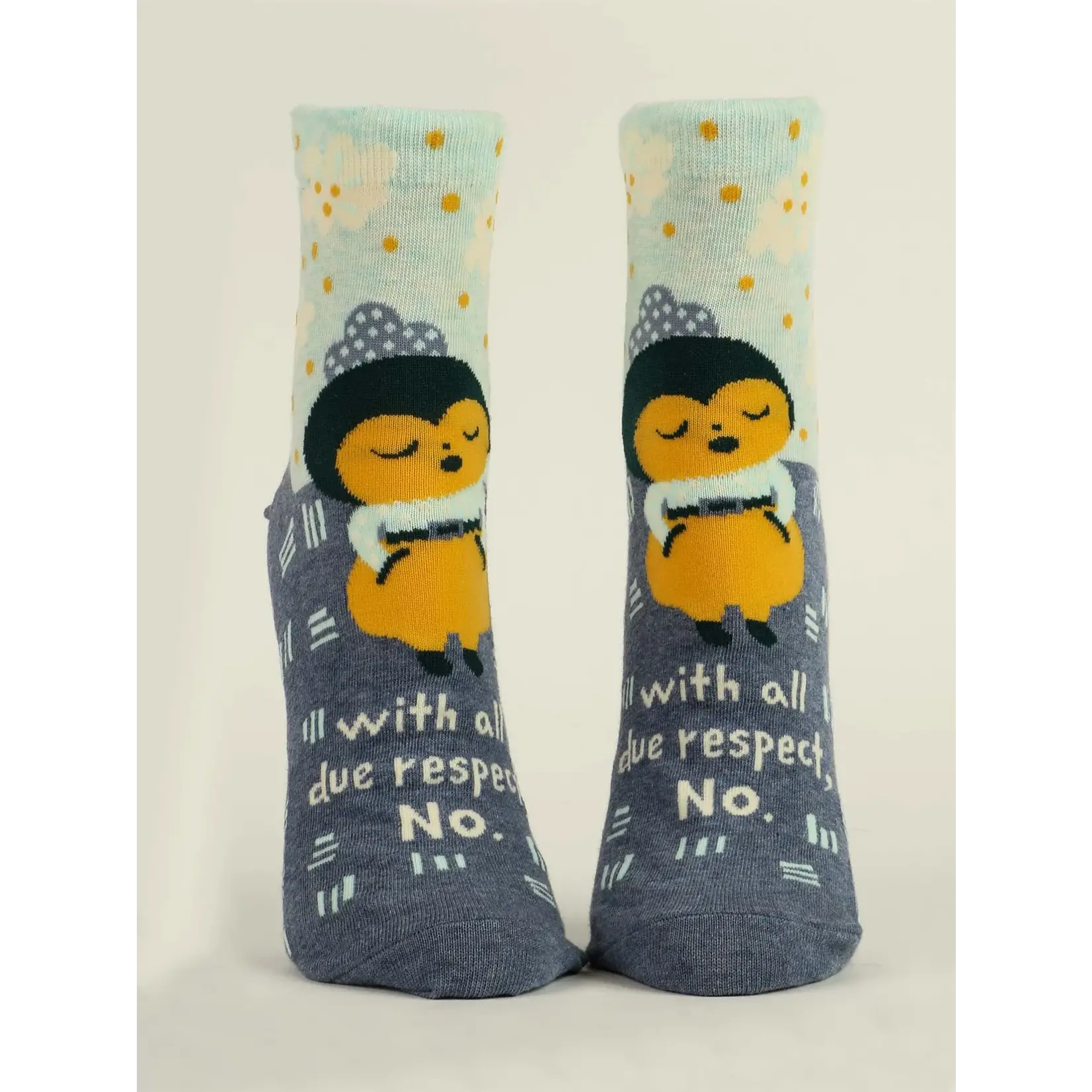 Blue Q Womens Ankle Socks - All Due Respect