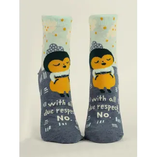 Blue Q Womens Ankle Socks - All Due Respect