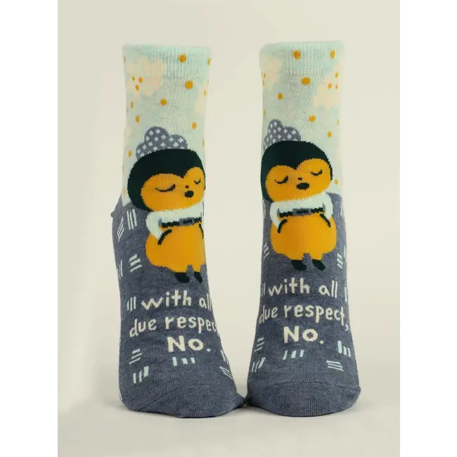 Blue Q Womens Ankle Socks - All Due Respect