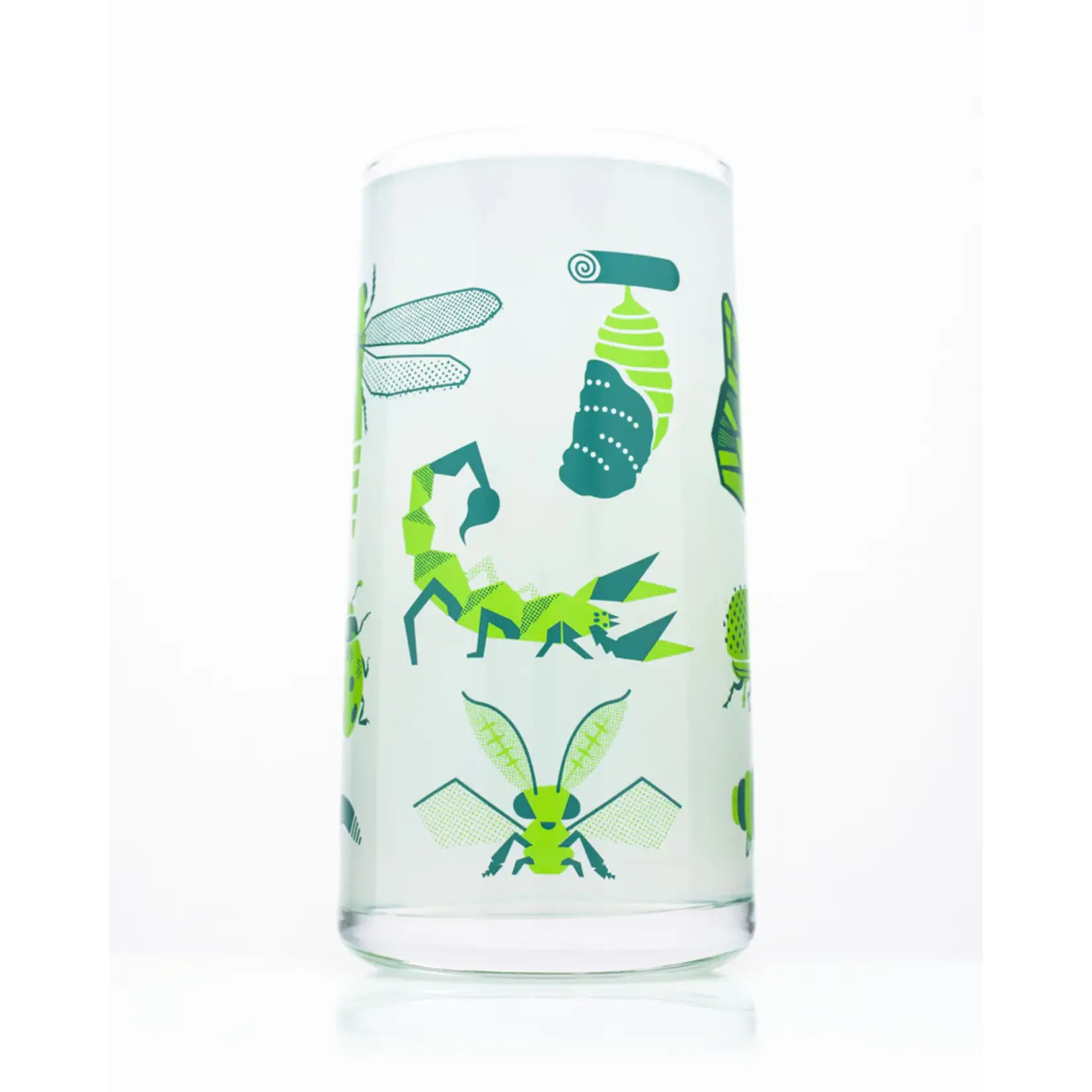 Drinking Glass - Retro Insects