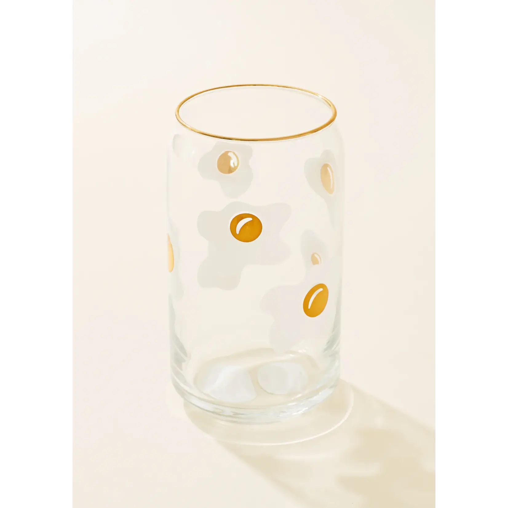 Soda Can Glass 16oz - Fried Egg