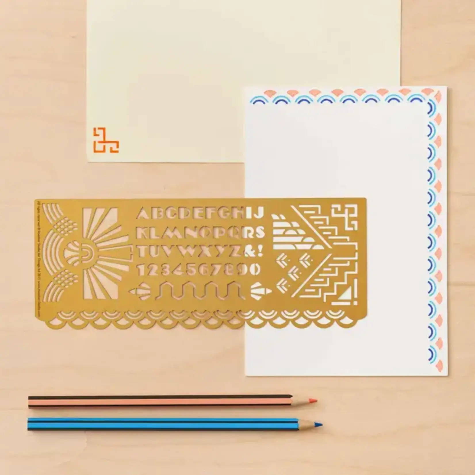 Art Deco Craft Stencil