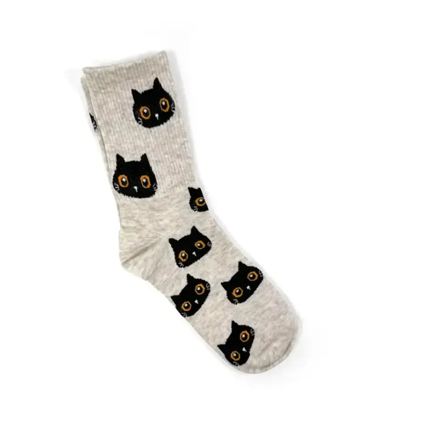 Sweet Creatures Socks - Black Owl