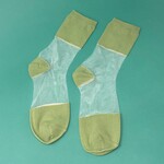 Sheer Selma Socks - Moss