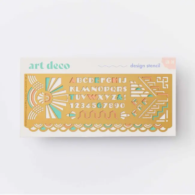 Art Deco Craft Stencil