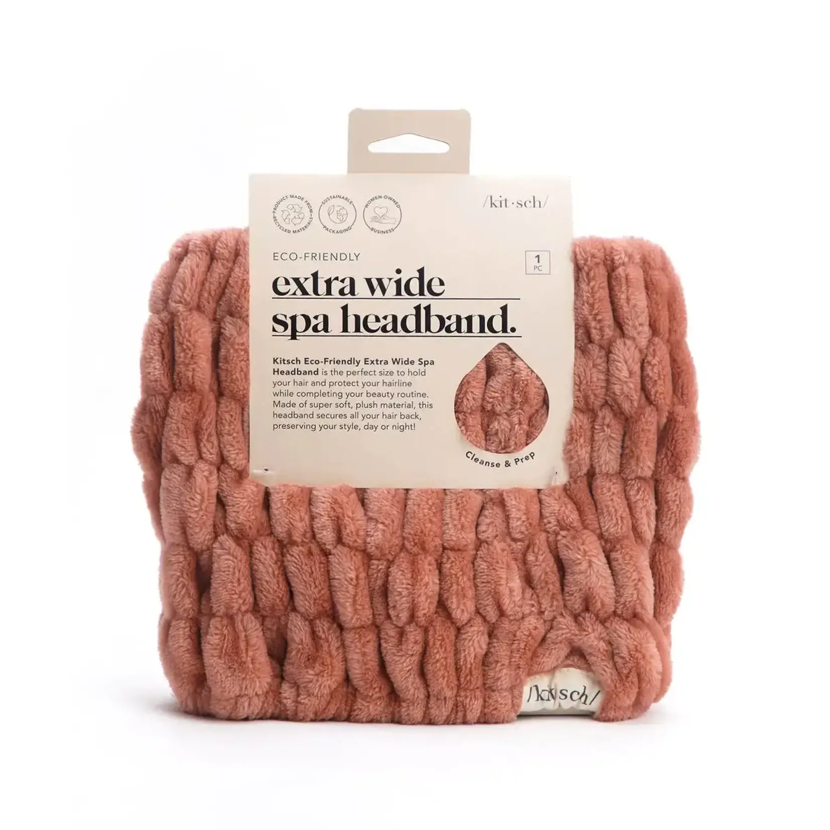 Extra Wide Spa Headband - Dusty Rose