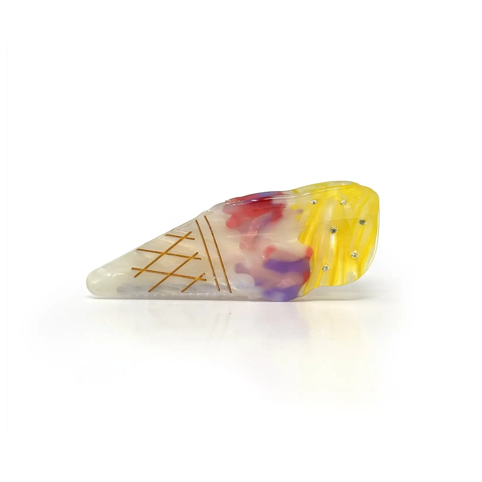 Hair Claw Double Scoop - Vanilla