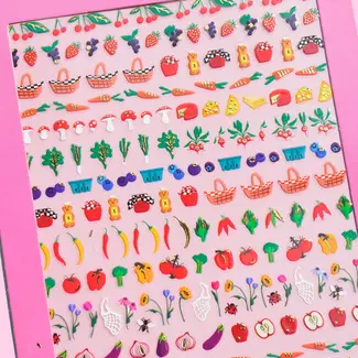 Farmer's Market Nail Art Stickers
