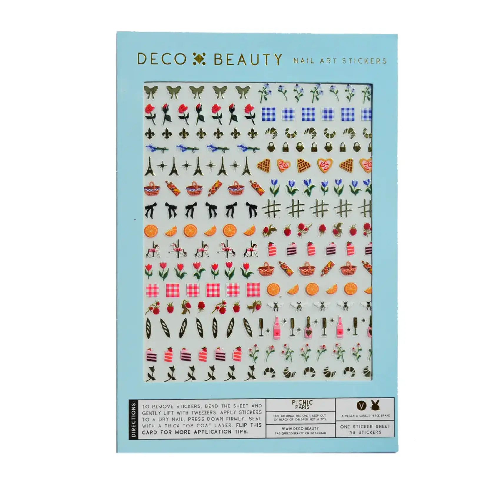 Nail Art Stickers -  Picnic Paris