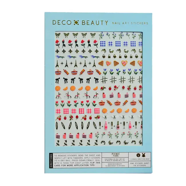 Picnic Paris Nail Art Stickers