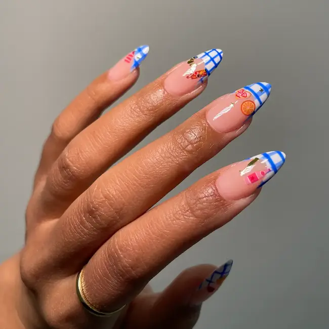 Picnic Paris Nail Art Stickers
