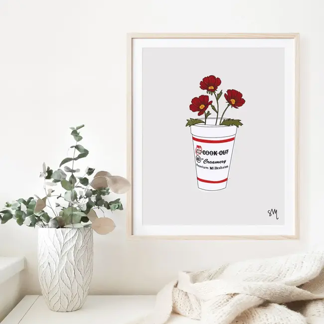 A Lil Too Ironic Print Shop Cookout Print - 8x10