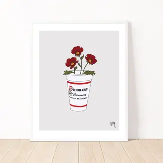 A Lil Too Ironic Print Shop Cookout Print - 8x10