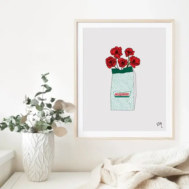 A Lil Too Ironic Print Shop Krispy Kreme Print - 8x10