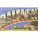 Found Image Magnet - Greetings from Raleigh