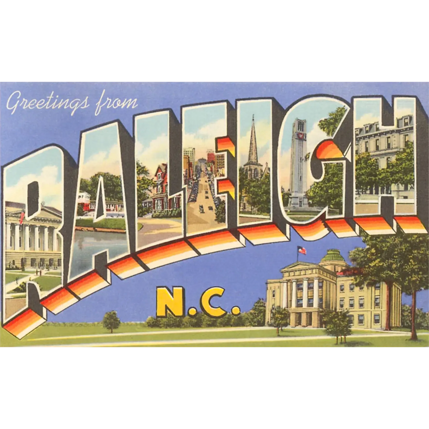 Found Image Magnet - Greetings from Raleigh