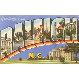 Found Image Magnet - Greetings from Raleigh