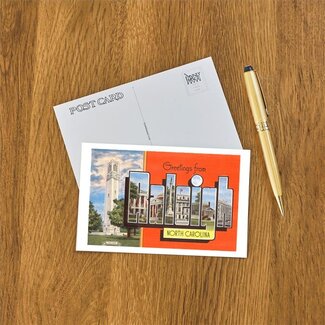 Found Image Postcard - Greetings from Raleigh (Red)