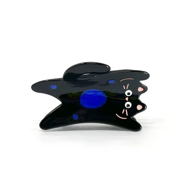 Hair Claw - Lucky Cat (Black)