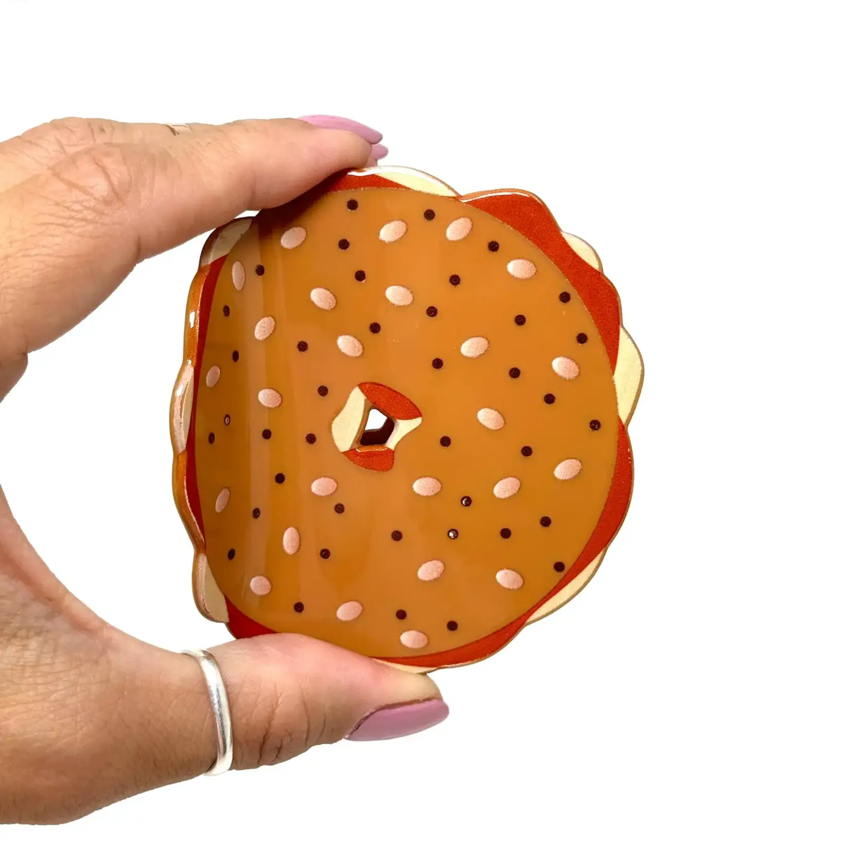 Hair Claw - Bagel and Lox