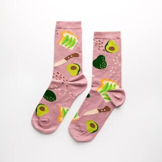 Yellow Owl Women's Socks - Avocado Toast