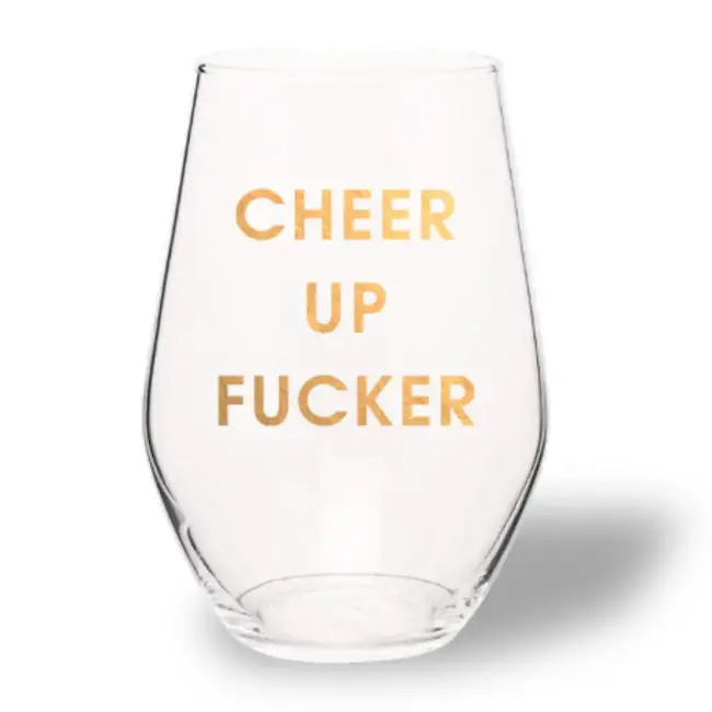Wine Glass - Cheer Up Fucker