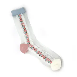 Blanche Socks - Lace Stripe