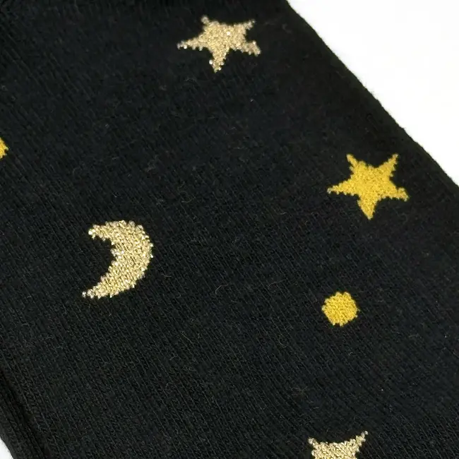 Moon & Stars Socks - Black