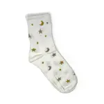 Moon & Stars Socks - White
