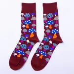 Yellow Owl Men's Socks - Mushroom