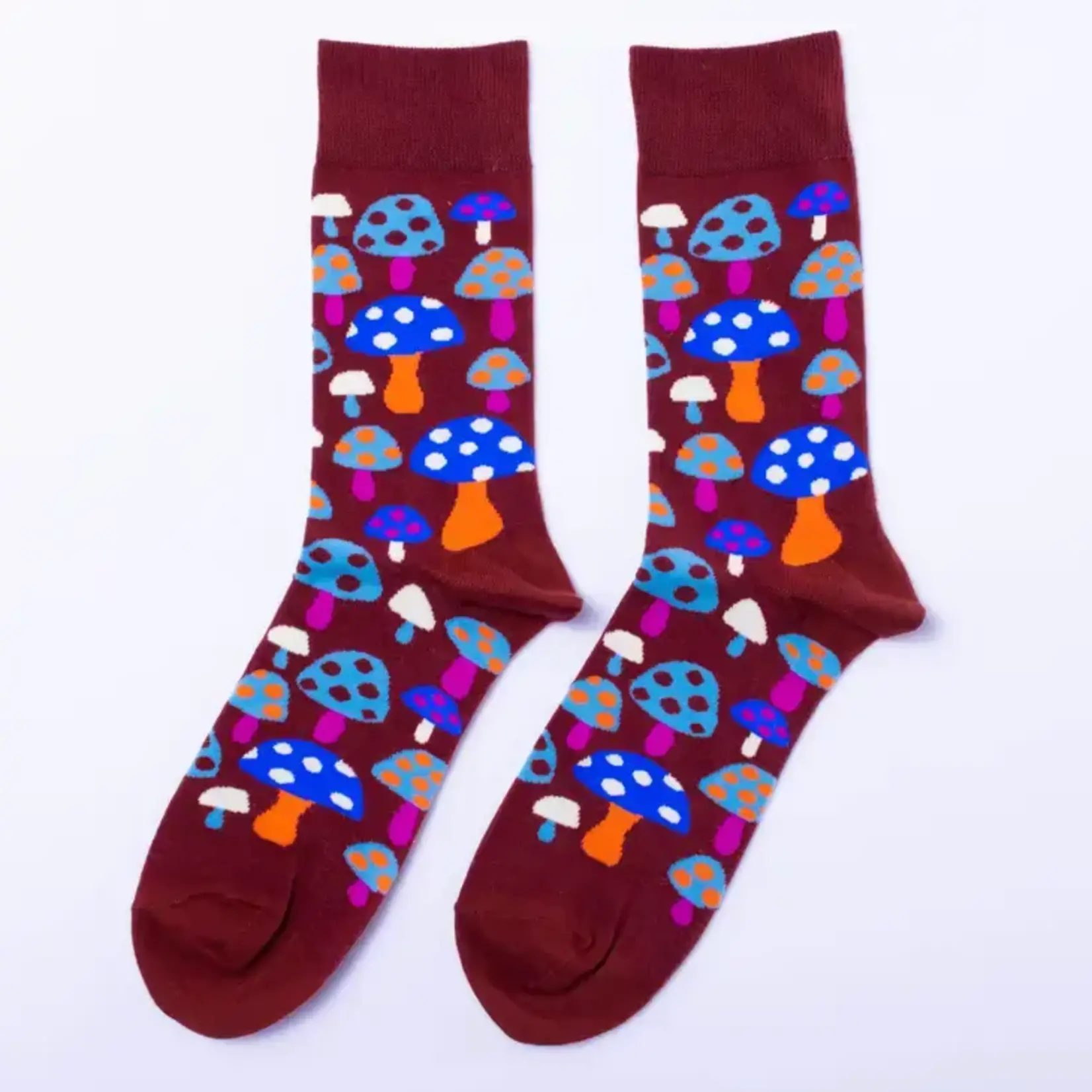 Yellow Owl Men's Socks - Mushroom
