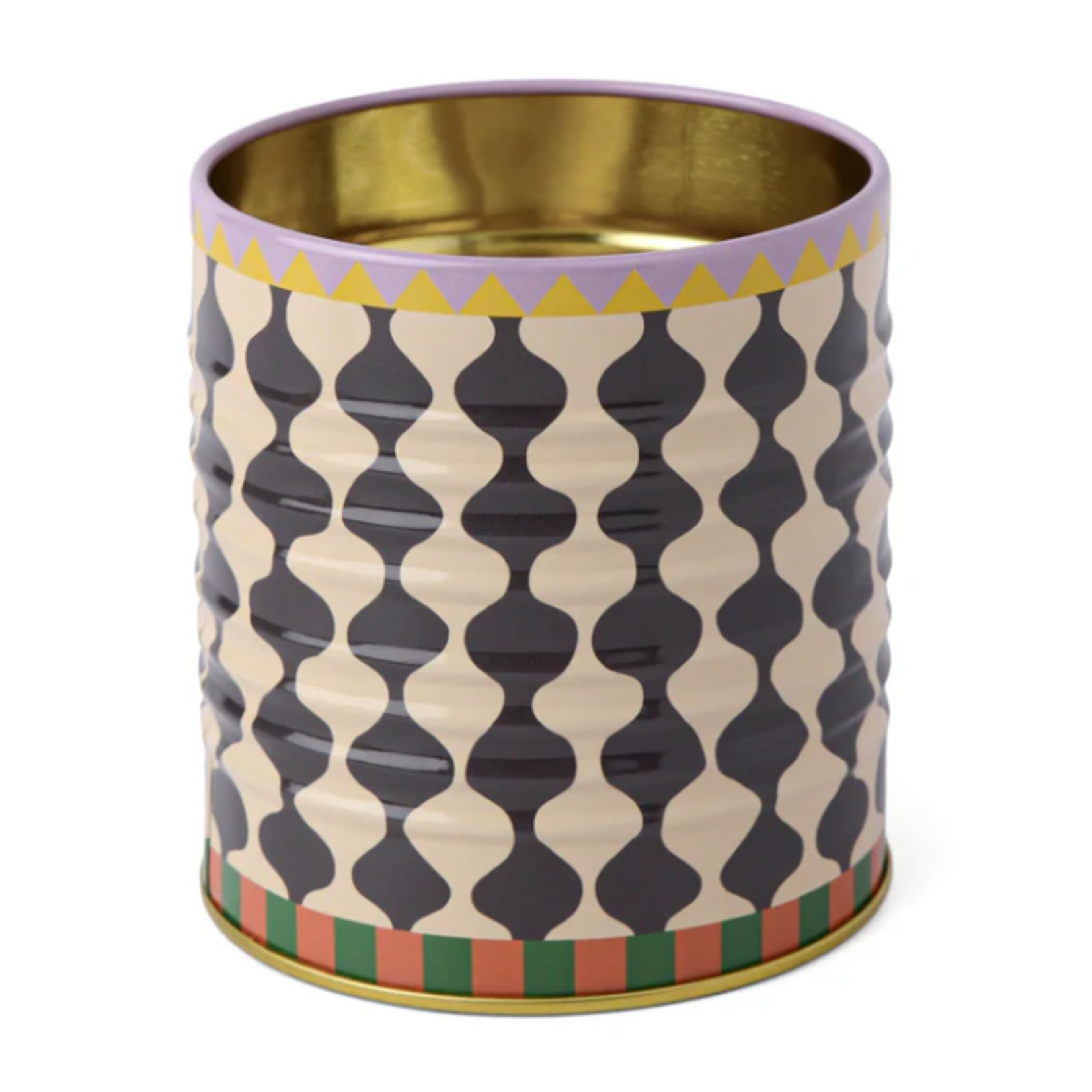 A Dopo Storage Tin -  White Wavy