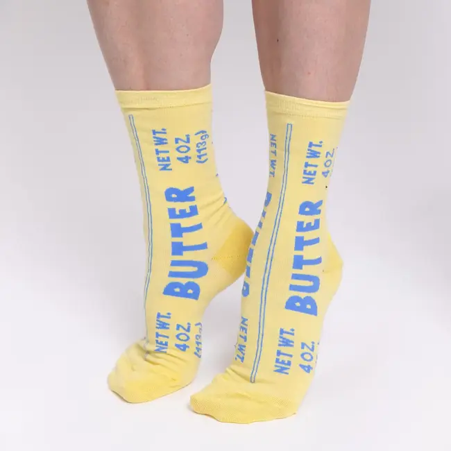 Yellow Owl Women's Socks - Butter
