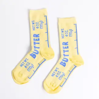 Yellow Owl Women's Socks - Butter