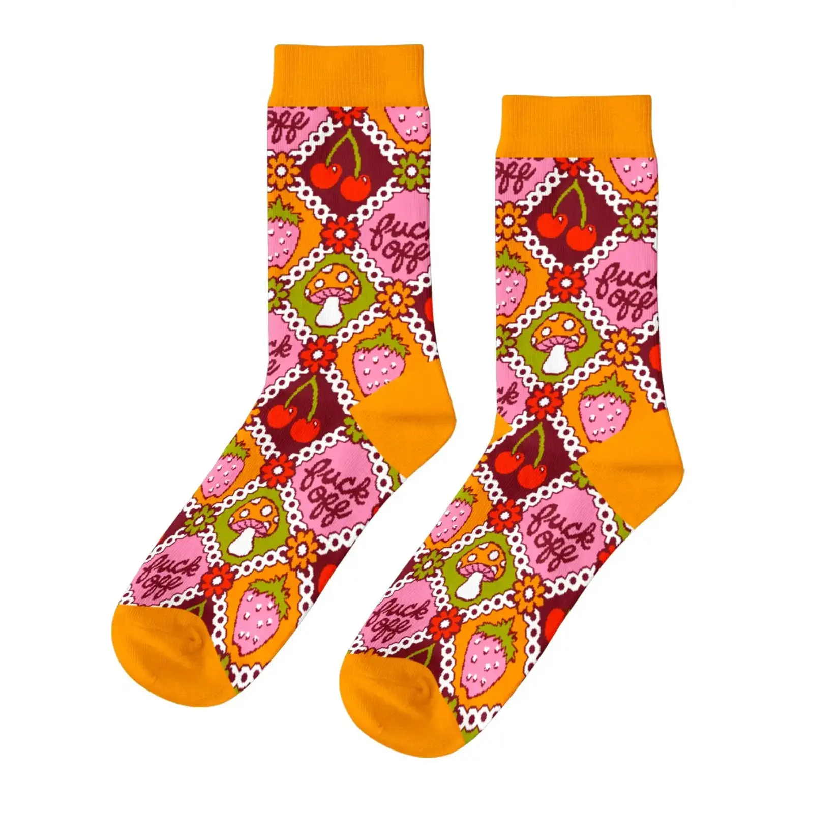 Yellow Owl Women's Socks - F* Off Retro