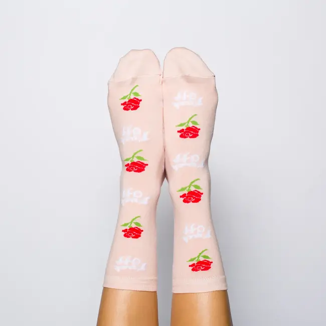Yellow Owl Women's Socks - F* Off Rose