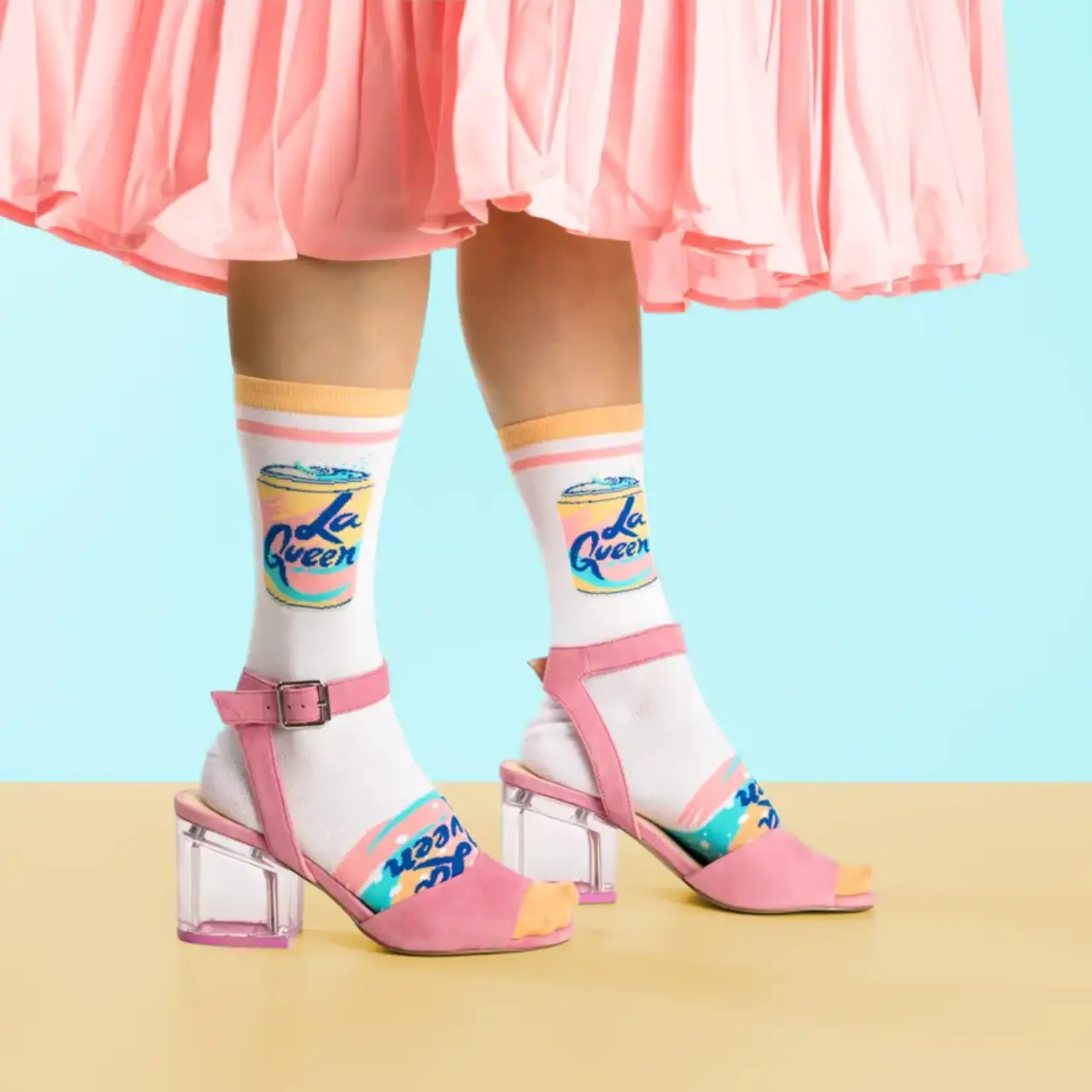 Yellow Owl Women's Socks - La Queen